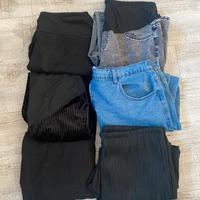 Lotto pantaloni/jeans/leggings gravidanza