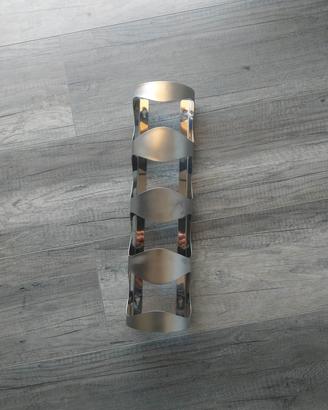 Portabottiglie in acciaio inox stile Ikea