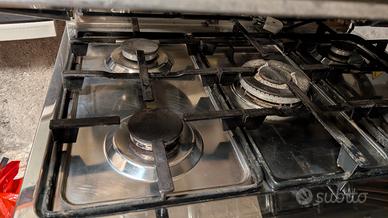 fornello 5 fuochi a gas più forno non da incasso