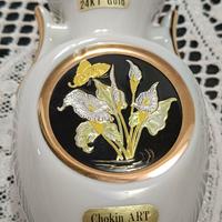 vaso in porcellana bianca "The Art of Chokin",  