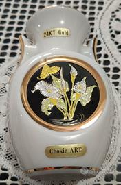 vaso in porcellana bianca "The Art of Chokin",  