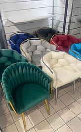 Sedia Poltroncina in velluto