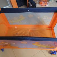 Lettino da viaggio Giordani con materasso e teli