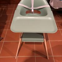 Seggiolone stokke clikk con cuscino colore green