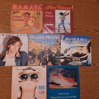 7 dischi vinile 45 giri anni 80