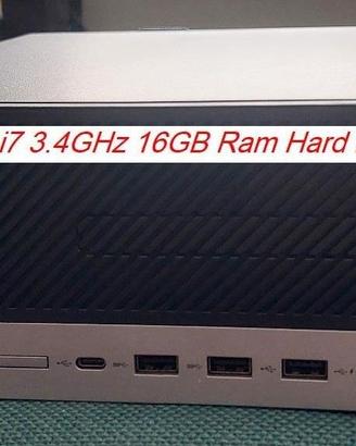HP cpu i7 16GB Ram Hard Disk SSD