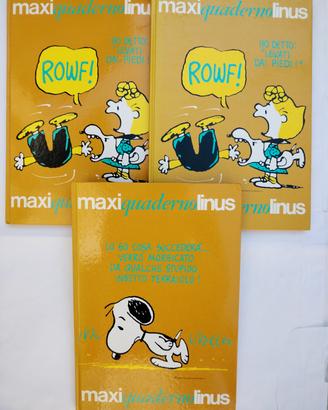Linus maxi quaderno cartonato vintage 
