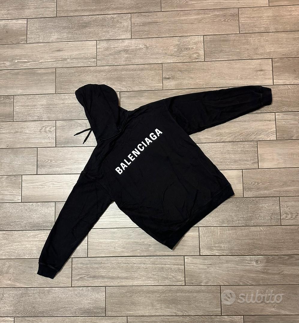 Felpa balenciaga nera e rosa clearance