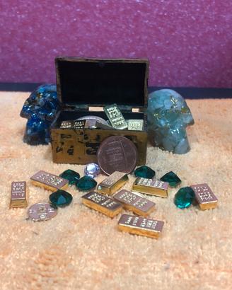 Piccolo baule dei pirati con tesoro + 🎁