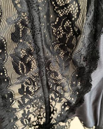 Guepiere nera in pizzo