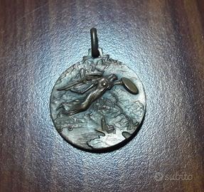 Medaglia 2°armata OLTRE LA META , bronzo, anni '40