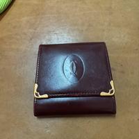 Porta monete con tasca Cartier originale in pelle-
