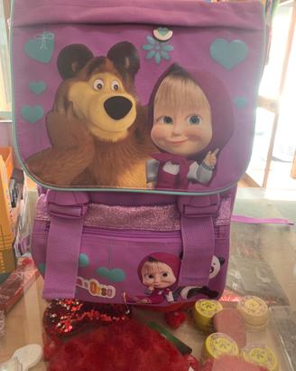 Zaino estensibile masha e orso