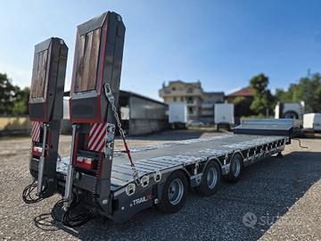 NUOVO Semirimorchio Carrellone 3 Assi Ribassato