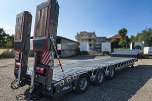 NUOVO Semirimorchio Carrellone 3 Assi Ribassato