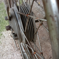 Ruota completa da motocross da 19 cm