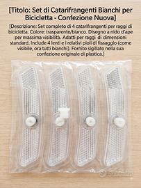 set catarifrangenti per bicicletta