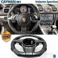 VOLANTE Sportivo Porsche Cayman 981 Carbonio Pelle