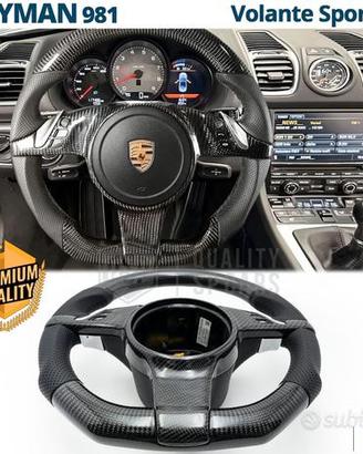 VOLANTE Sportivo Porsche Cayman 981 Carbonio Pelle