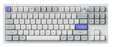 Keychron Q3 HE 8K Magnetic Switch Keyboard bianco