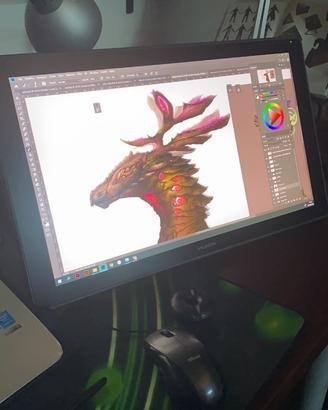 Cintiq 22HD usata poco nessun pixel bruciato