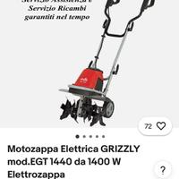 Motozappa Elettrica Grizzly 1400W
