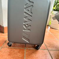 Trolley K-Way grigio misure cabina eccellente