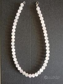 Raffinata collana di quarzo rosa 