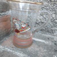 brocca vetro soffiato vintage 