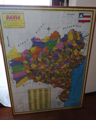 Quadro /Carta politica Bahia