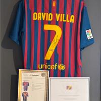 Maglia David Villa autografata e certificata