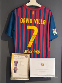 Maglia David Villa autografata e certificata