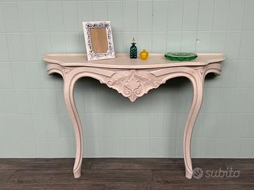 Consolle ingresso vintage in stile laccata shabby