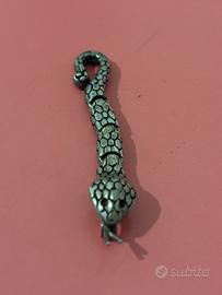 Ciondolo pendente serpente arg. 925.  10.2 grammi