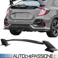 Spoiler TR posteriore Honda Civic 16-20 hatchback