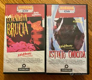 2 VHS della serie TV Freddy's Nightmare
