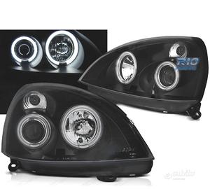 FARI PER RENAULT CLIO II 01-05 ANGEL EYES LED NERI