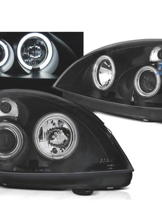 FARI PER RENAULT CLIO II 01-05 ANGEL EYES LED NERI