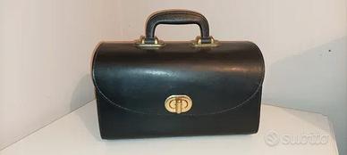 Borsa, valigetta ,bauletto nero. Vintage