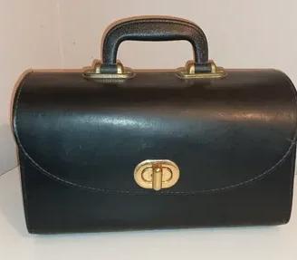 Borsa, valigetta ,bauletto nero. Vintage