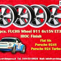 4 pz cerchi Porsche Fuchs 6x15 ET36 5x130