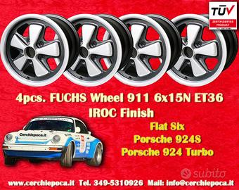 4 pz cerchi Porsche Fuchs 6x15 ET36 5x130