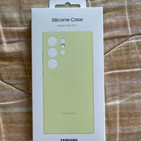 Samsung Cover S24 Ultra in silicone Light Green or