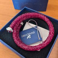 Bracciale Swarovski con cristalli Fucsia