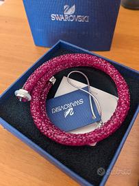 Bracciale Swarovski con cristalli Fucsia