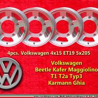 4 pz. Cerchi Volkswagen Maggiolino 4x15 ET19 5x205