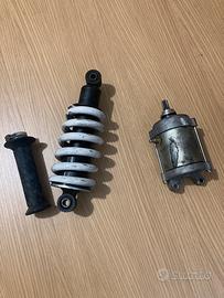 Motorino di avviamento, sospensione posteriore etc