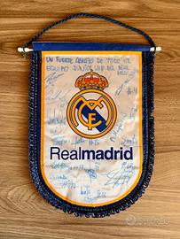 bandiera real madrid autografata da collezione