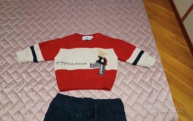 Set abbigliamento neonato maglione pantaloni 3mesi