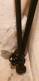 Lampione da giardino, palo con plafoniera